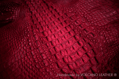 Da cá sấu Volcano Leather