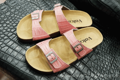 Dép da cá sấu unisex