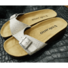 Dép da cá sấu Volcano leather