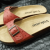 Dép da đà điểu Volcano leather