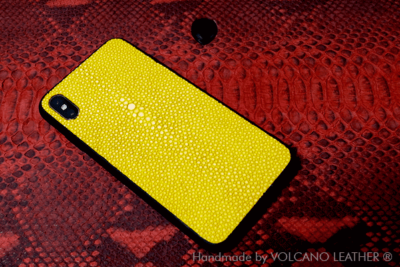 Ốp lưng Iphone da cá đuối Volcano leather