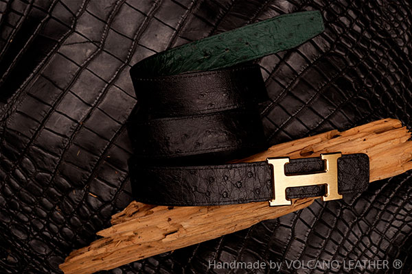 Dây nịt-Thắt lưng da đà điểu HERMES TLĐĐ001